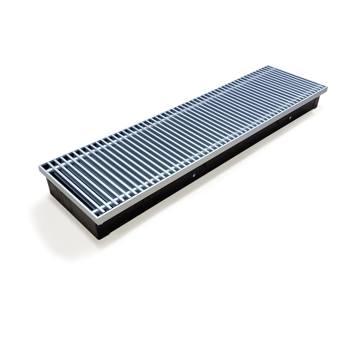 Конвектор внутрипольный Itermic ITTL 90-220-600 мм, мощность 150Вт (Решетка входит в комплект)