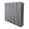 Биметаллический радиатор Royal Thermo PianoForte 500 VDR80, высота 580 мм, ширина 320 мм, межосевое расстояние 80 мм, количество секций 4, подключение нижнее, мощность 756 Вт, цвет Silver Satin (серый).